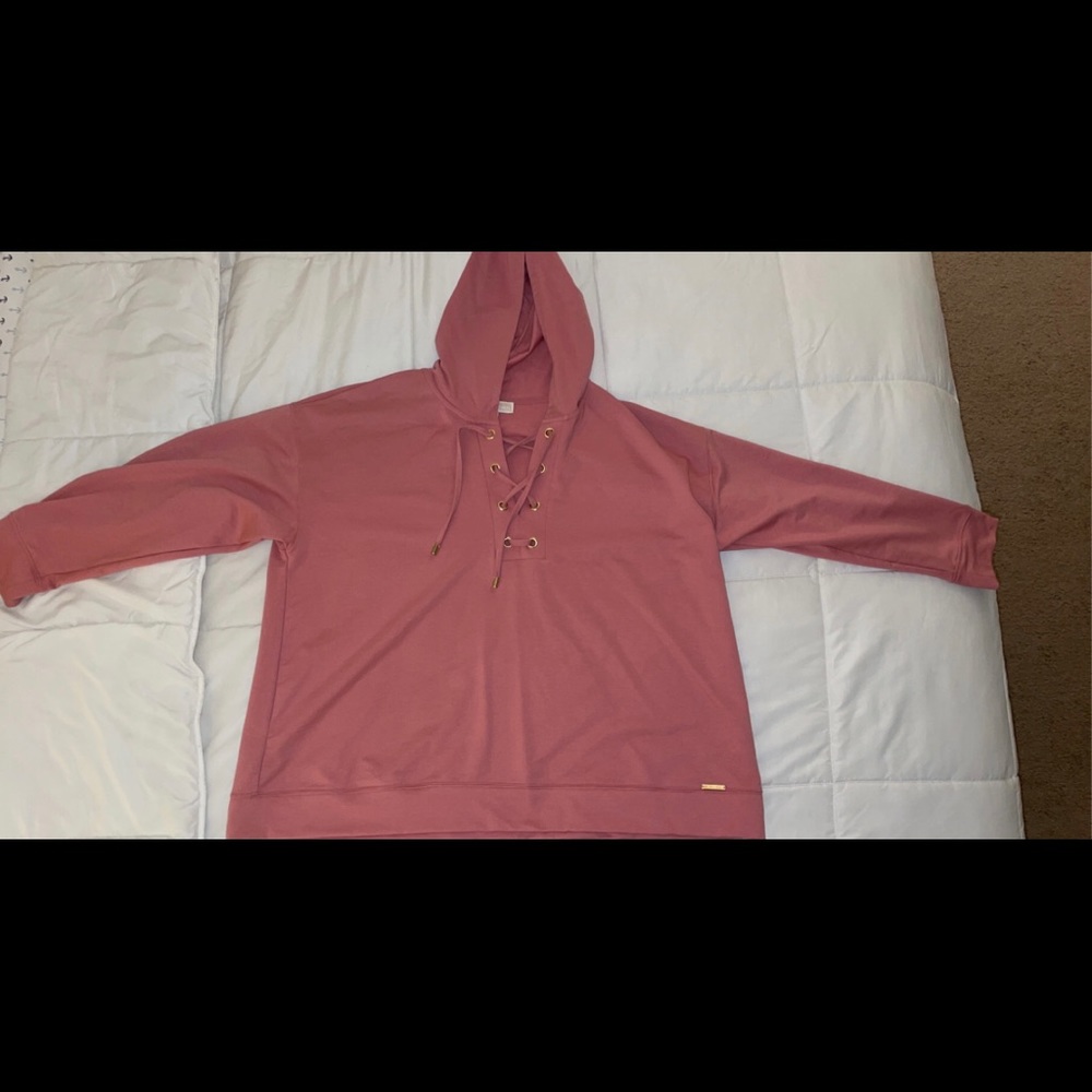 Michael Kors lace up hoodie